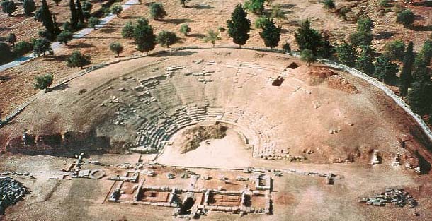 Theatre Eretria source by https://en.wikipedia.org/wiki/Archaeological_Museum_of_Eretria